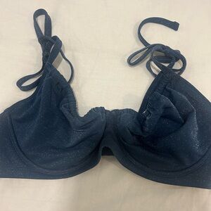 Abercrombie & Fitch Curve Love Tie Strap Underwire Bikini Top